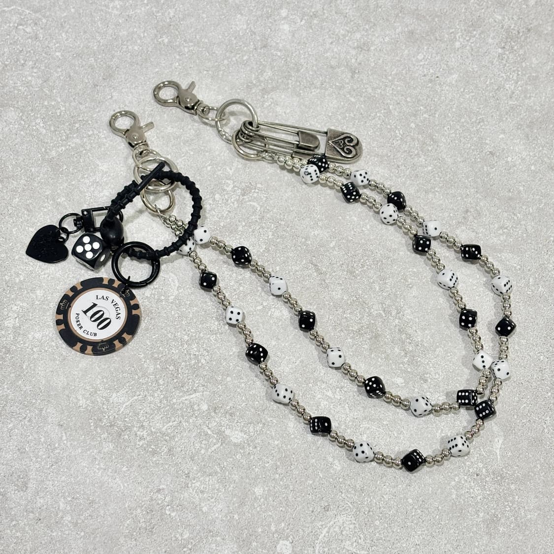 Oribell 다이스 주사위 롤체인 겜블칩 레이어드 체인 상품이미지1