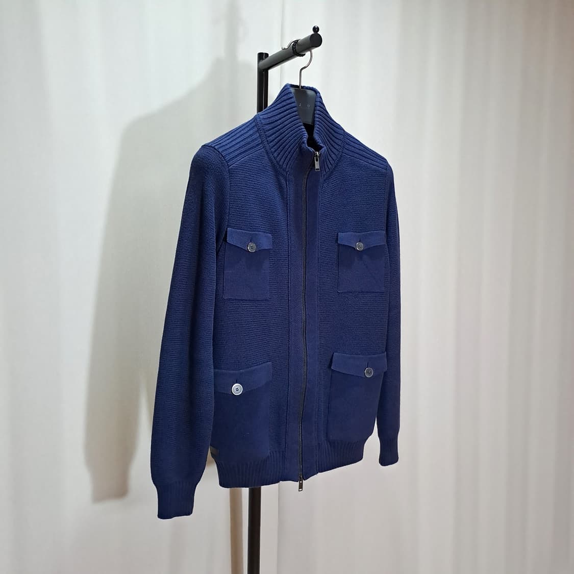 (택포) 라코스테 4포켓 집업 니트 100 B76 상품이미지3