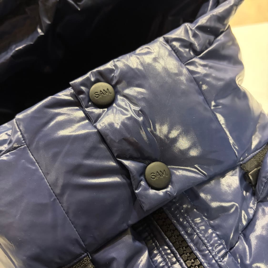 S.A.M. 샘 뉴욕 네이비 광택 패딩 점퍼 B875 상품이미지7