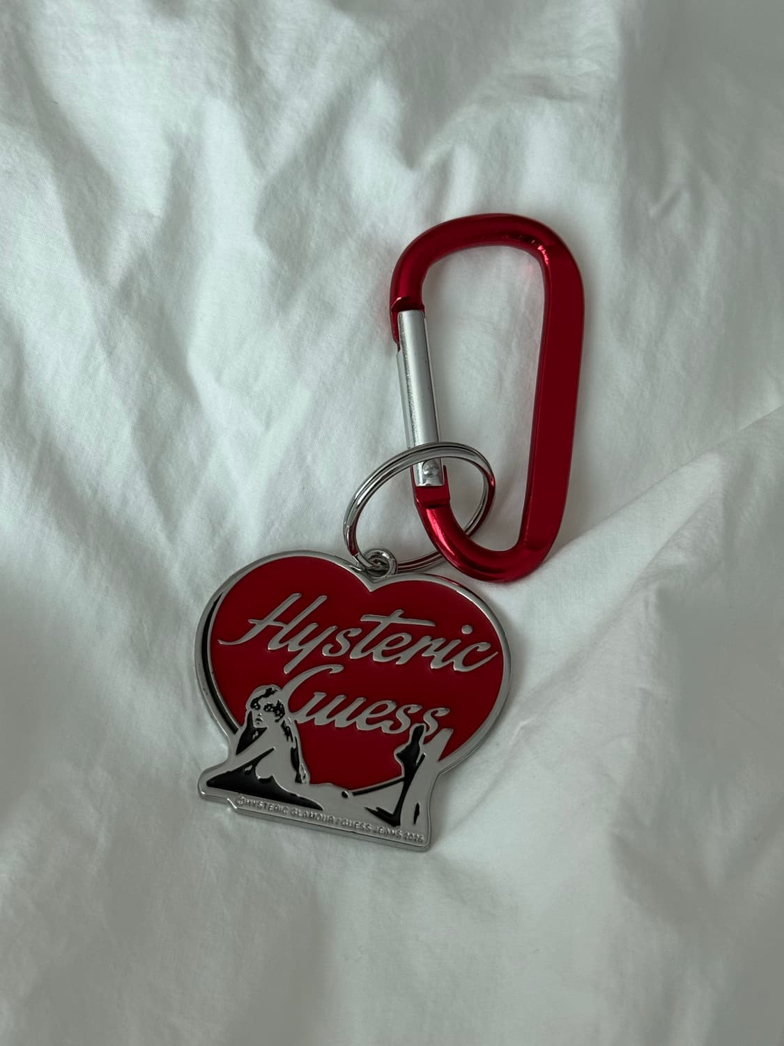 [게스진스 x 히스테릭 글래머] 메탈 하트 키링_RED 상품이미지2