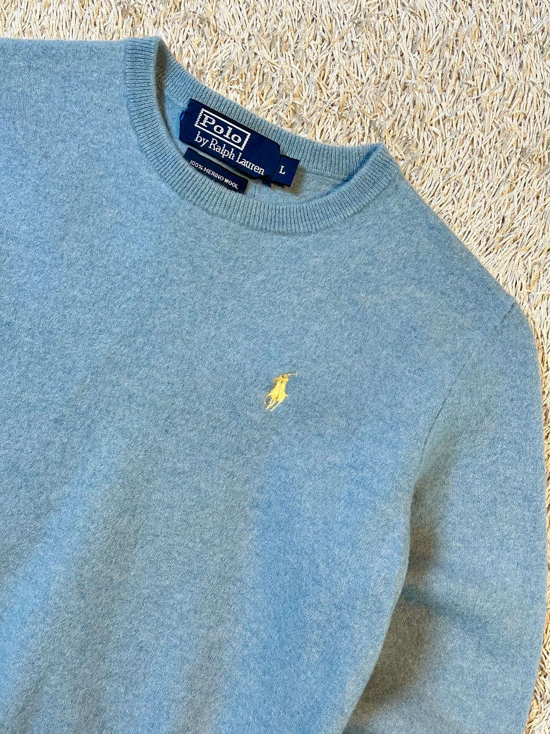 폴로 랄프로렌 메리노울 옐로우포니 라운드넥 니트 상품이미지2