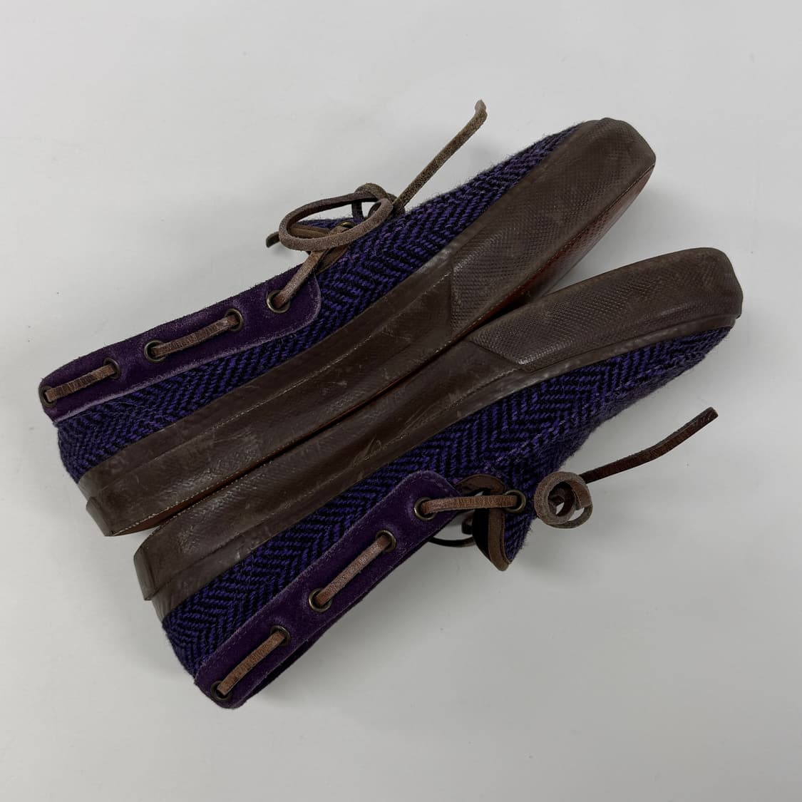 Needles x Harris Tweed boat shoes 상품이미지7