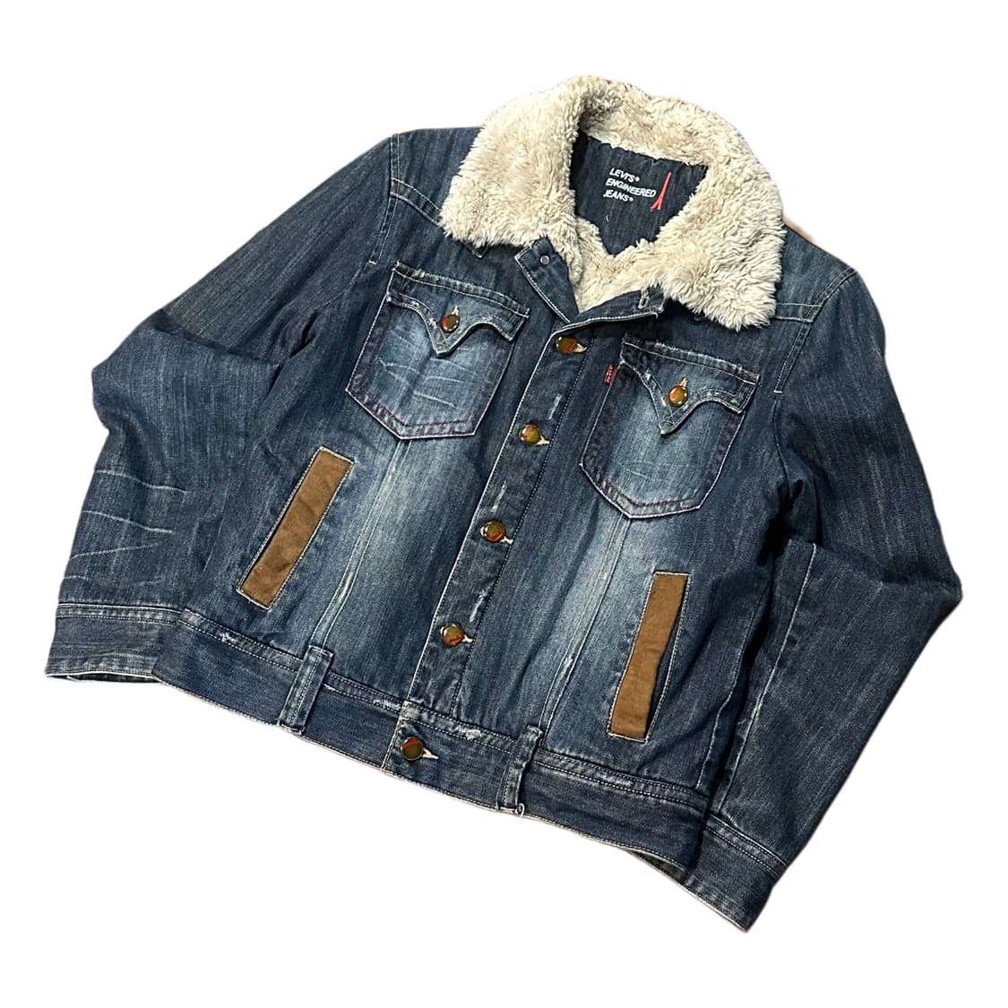 리바이스 엔지니어드 웨스턴 쉐르파 데님 자켓 (M) 상품이미지1