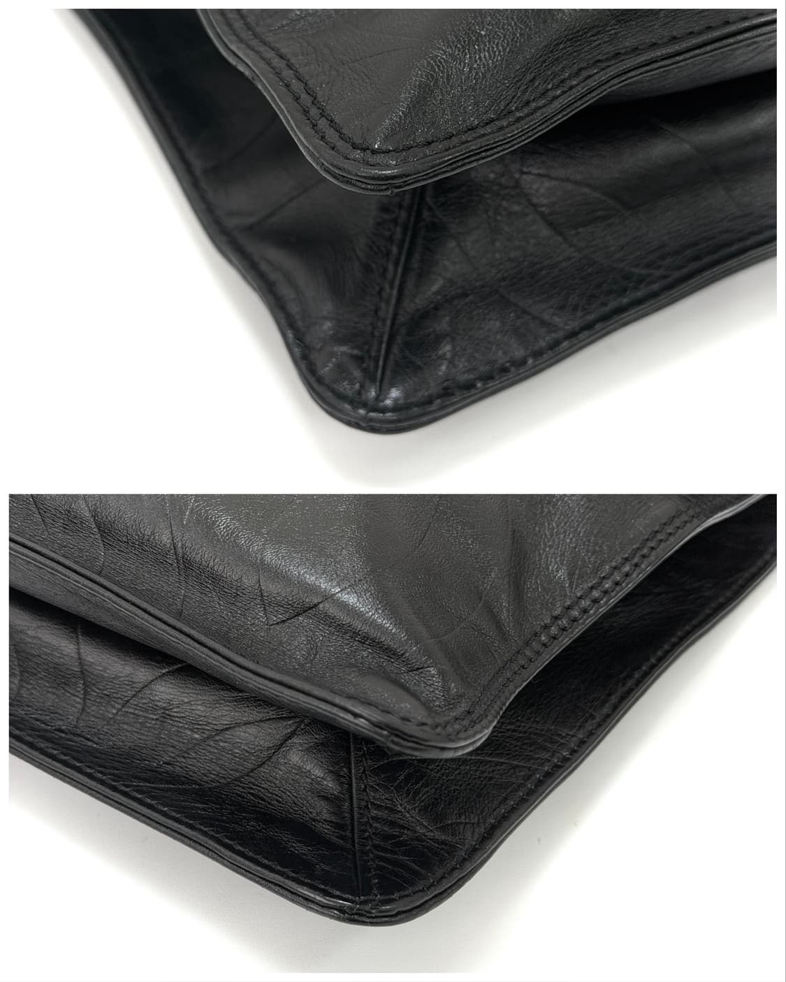 샤넬 로고 엠보스드 램스킨 크로스백 상품이미지5