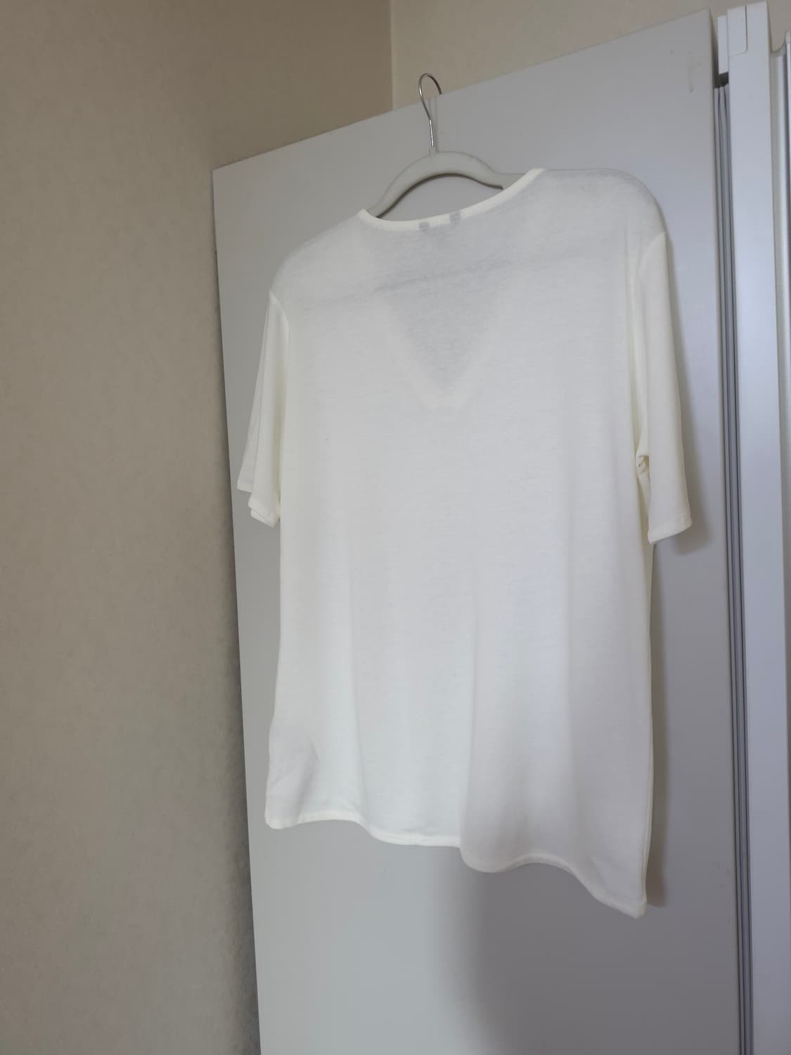 마시모두띠 V넥 반팔 티셔츠 아이보리 상품이미지4