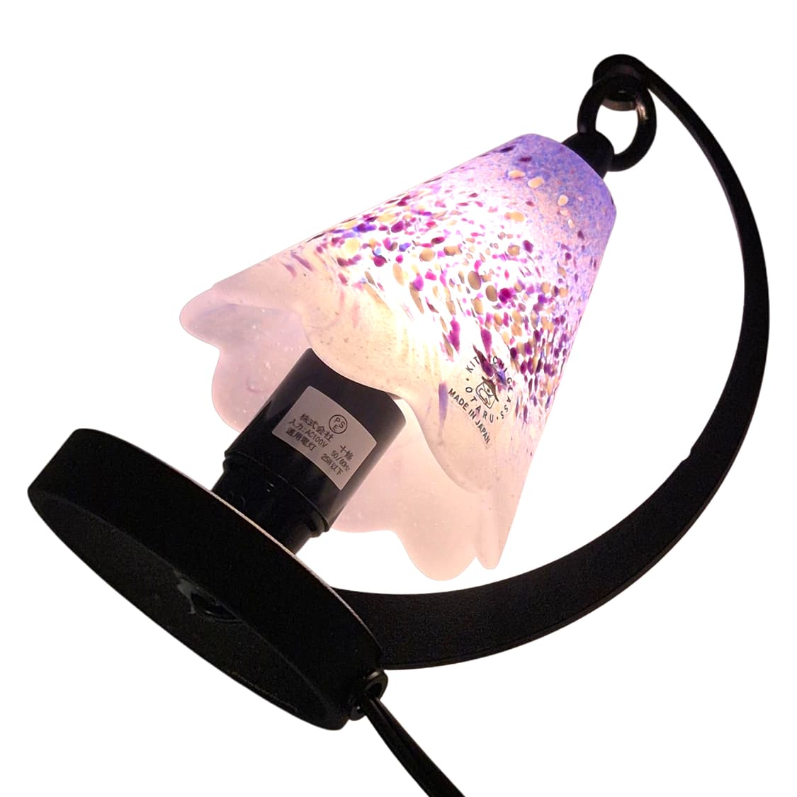 90s 오타루 불투명 마블 글라스 호롱 램프 상품이미지3