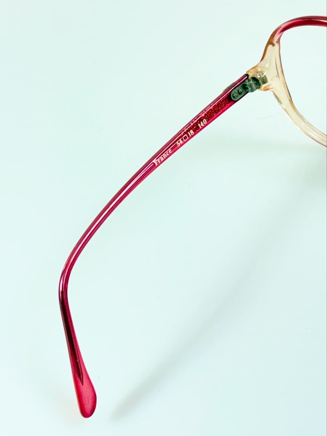 80s 프랑스제 MARLBORO 그라디언트 오버프레임 뿔테 빈티지 안경 상품이미지8