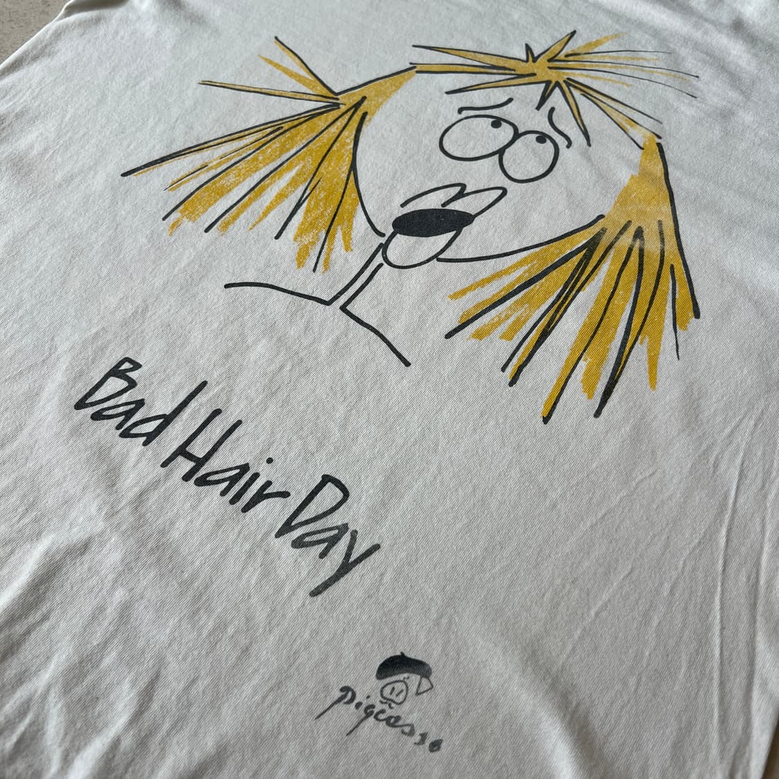 빈티지 90s Pigcasso Bad Hair Day 티셔츠 상품이미지3
