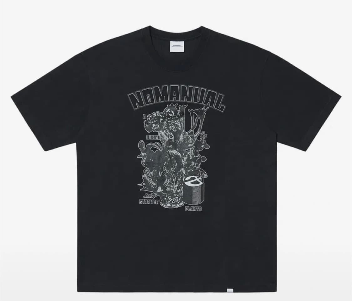 노매뉴얼 s.p t-shirt 블랙 s 상품이미지1