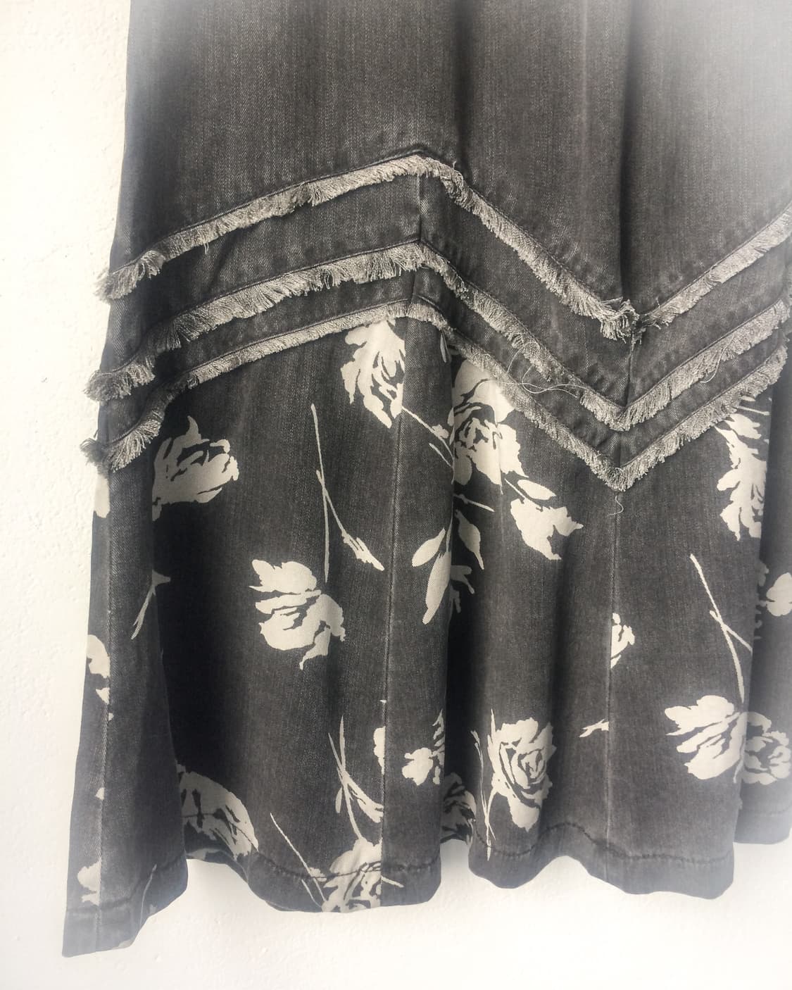 Flower printing unbalanced line detail s 상품이미지2