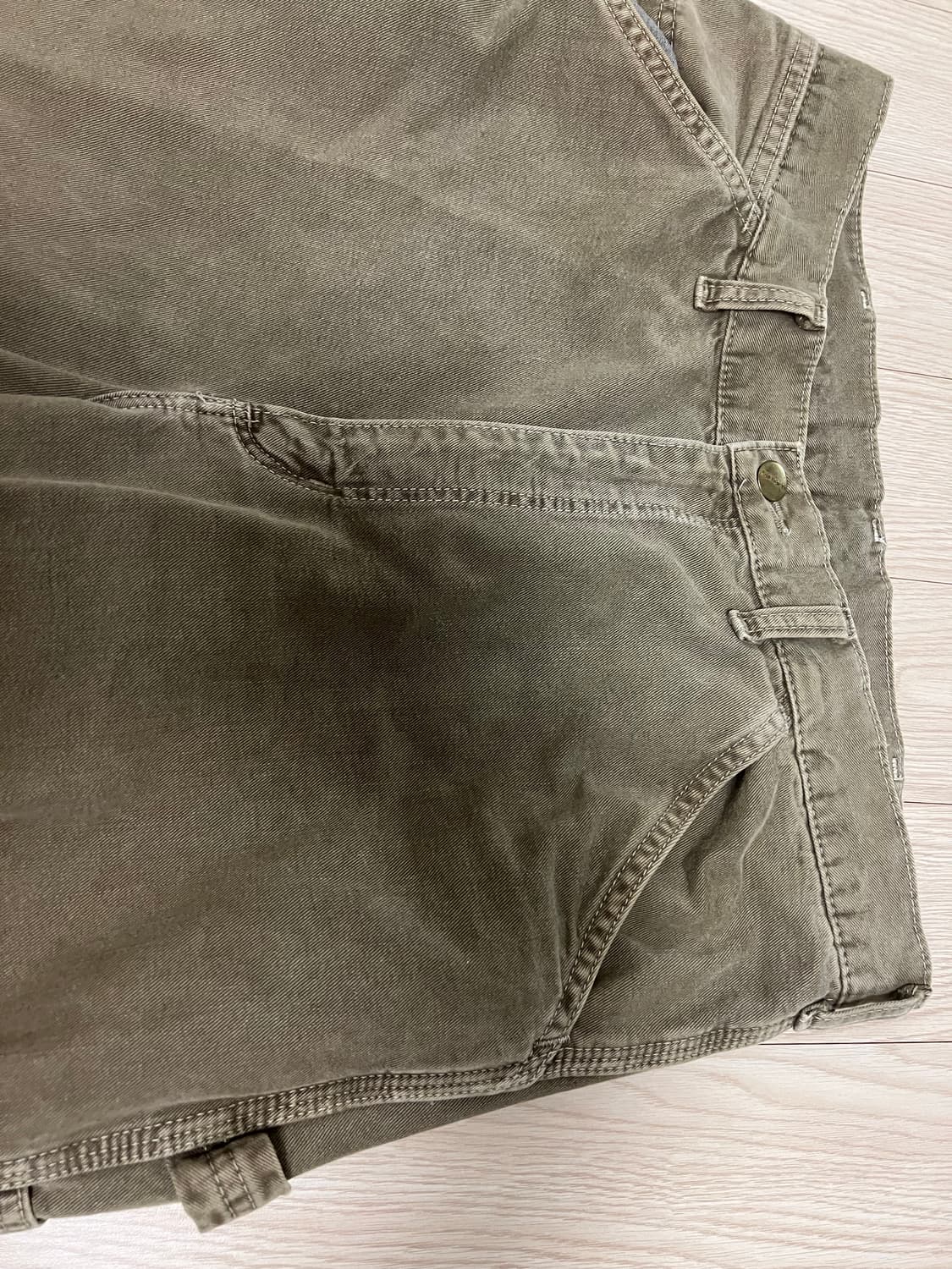 칼하트 카펜터 싱글니 모스그린 33 상품이미지4