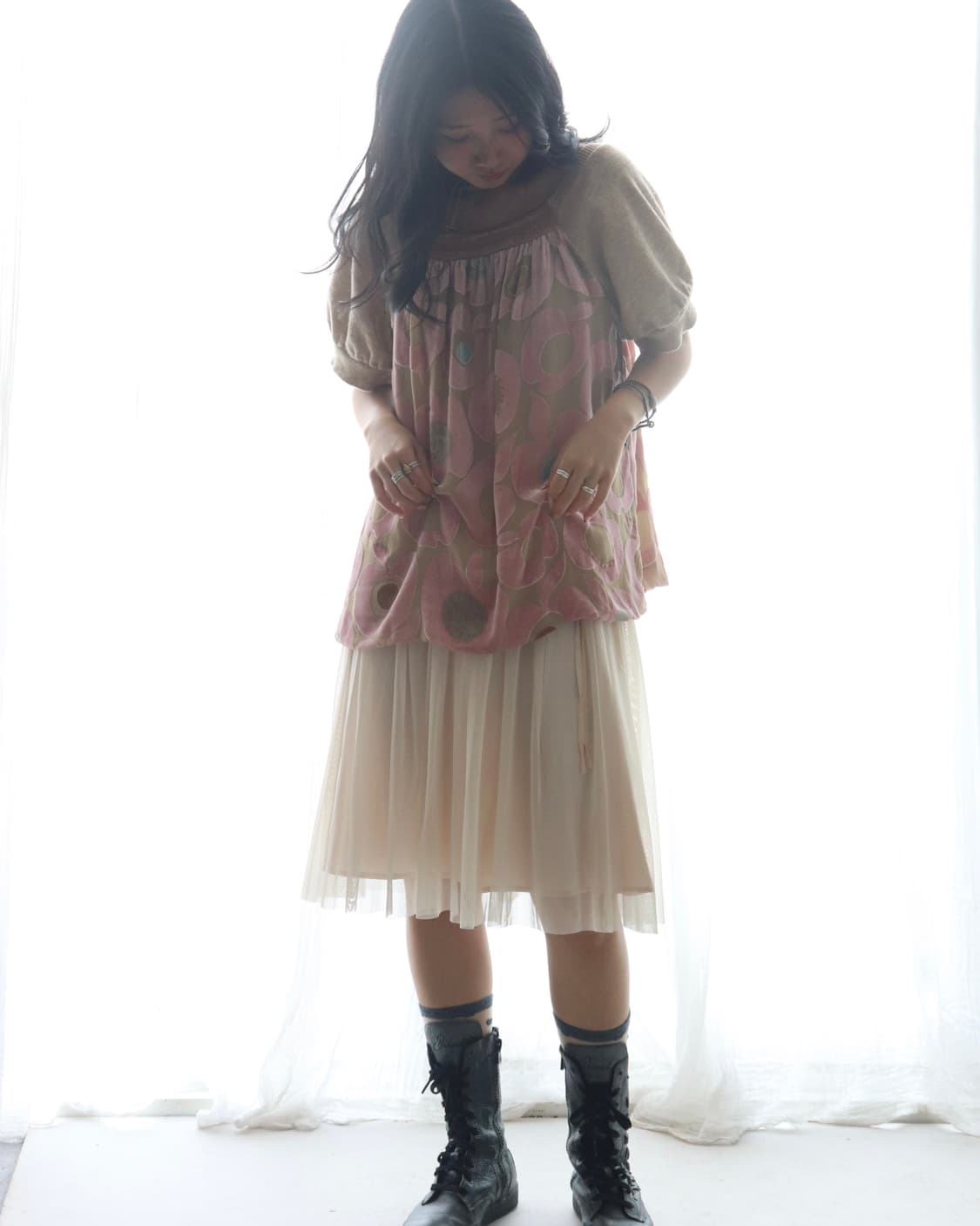 [Tsumori Chisato] Silk Knit Blend Blouse 상품이미지8