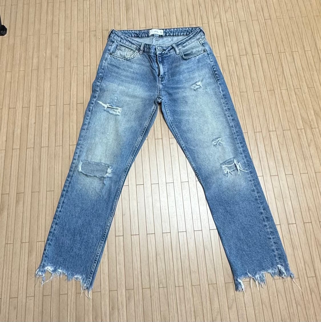 망고 여성 찢청 연청 상품이미지1