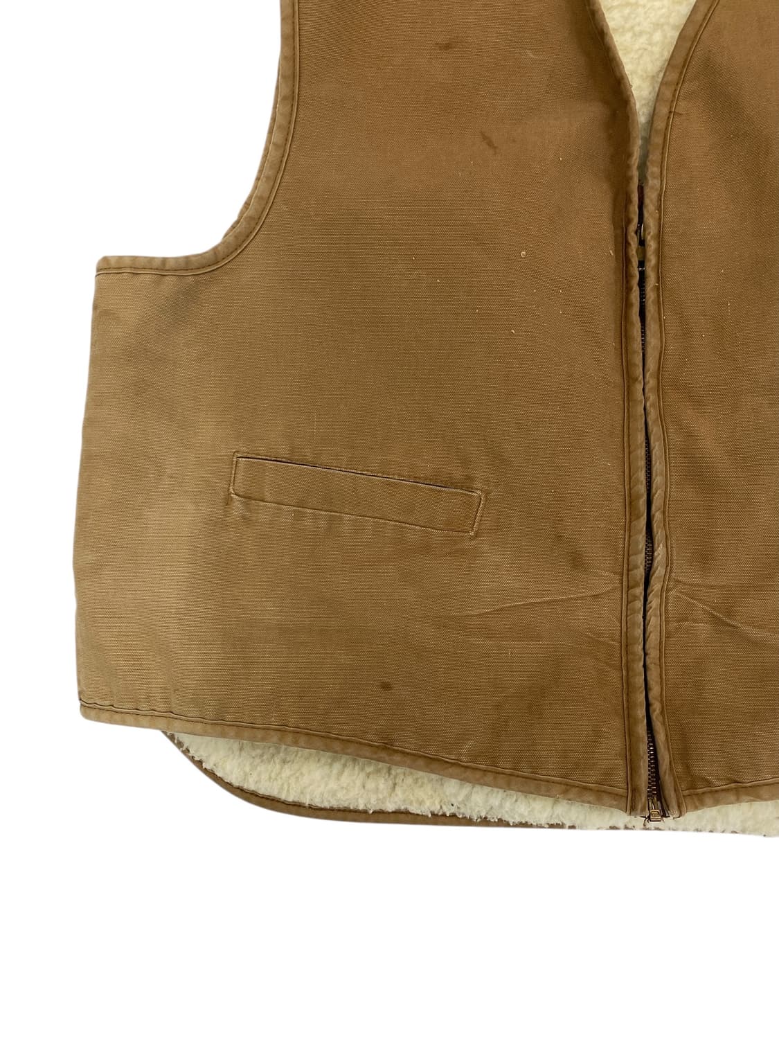 70‘s 칼하트 덕 캔버스 쉐르파 베스트  상품이미지4