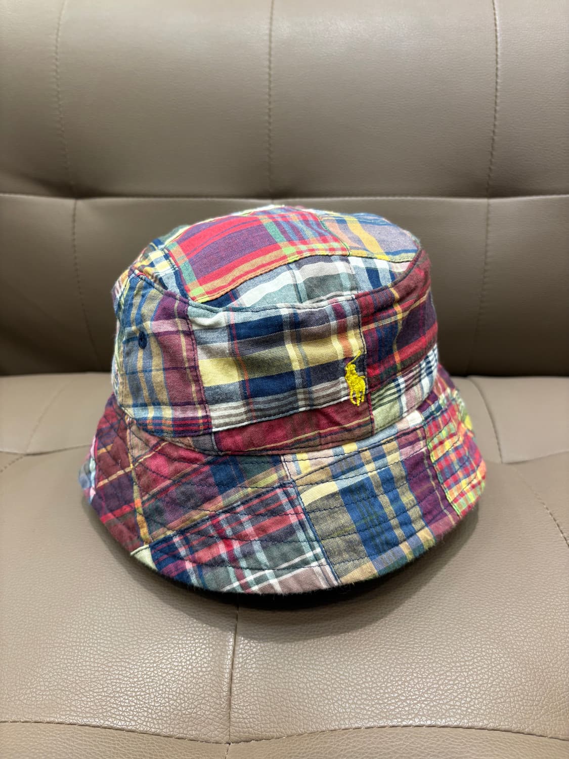 폴로 랄프로렌 마드라스 패턴 버킷햇 상품이미지5