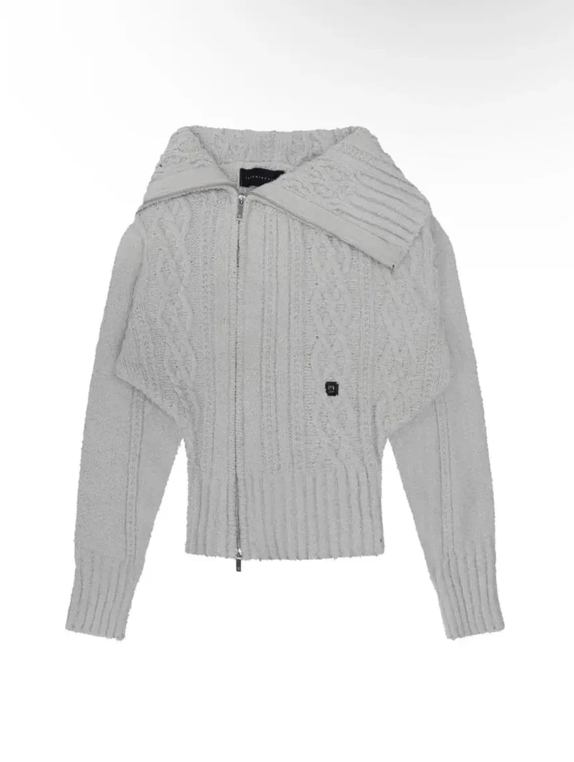 트리밍버드 투웨이 언발란스 니트 그레이  상품이미지2