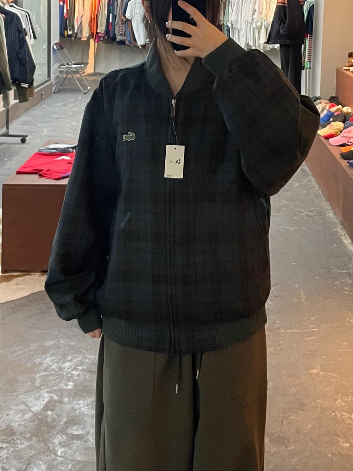 라코스테 리버시블 체크 블루종 자켓 H2586 상품이미지1