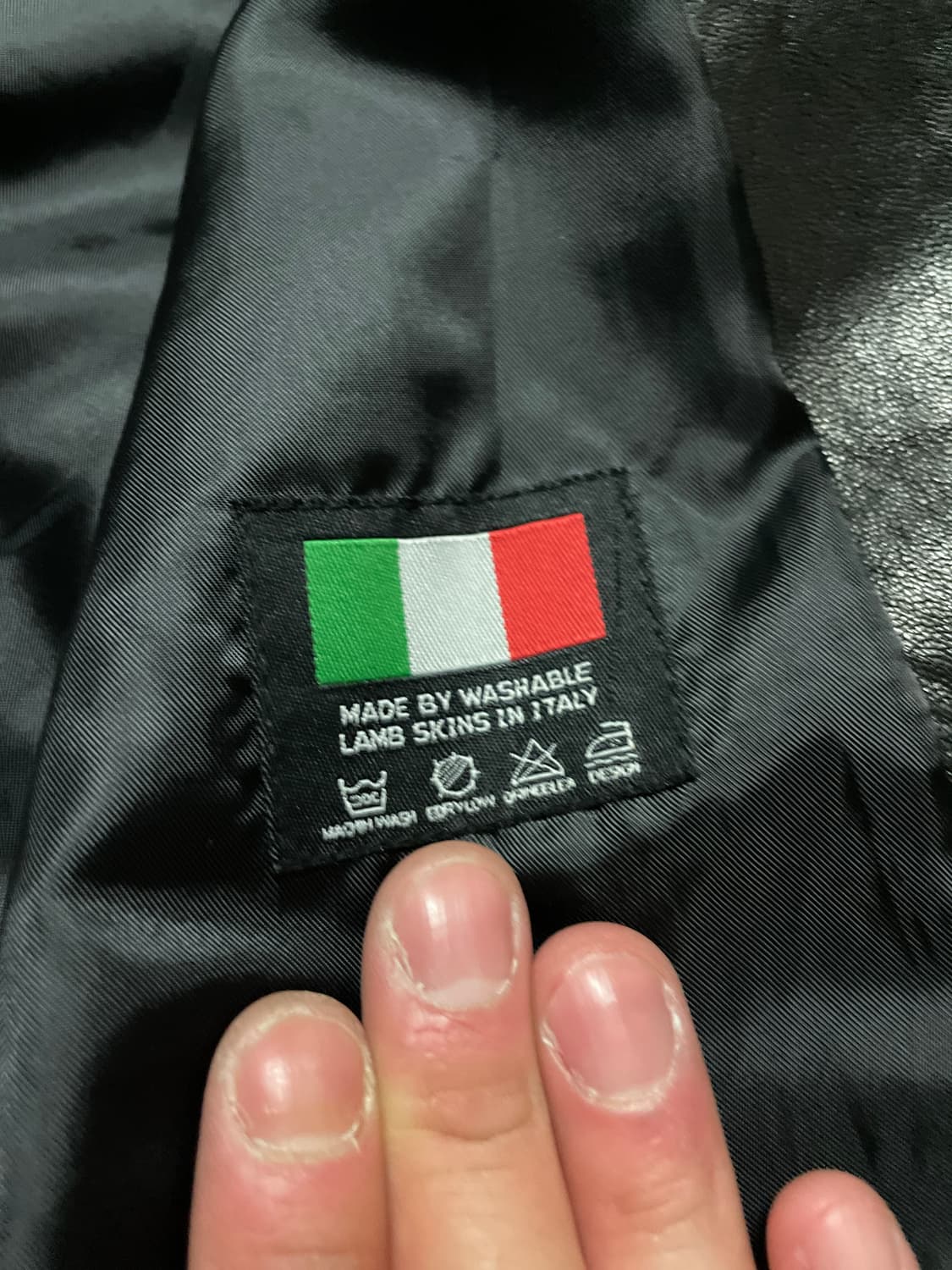 광희시장 웨스턴 무드 램스킨 양가죽 바이커 레더 자켓 상품이미지8