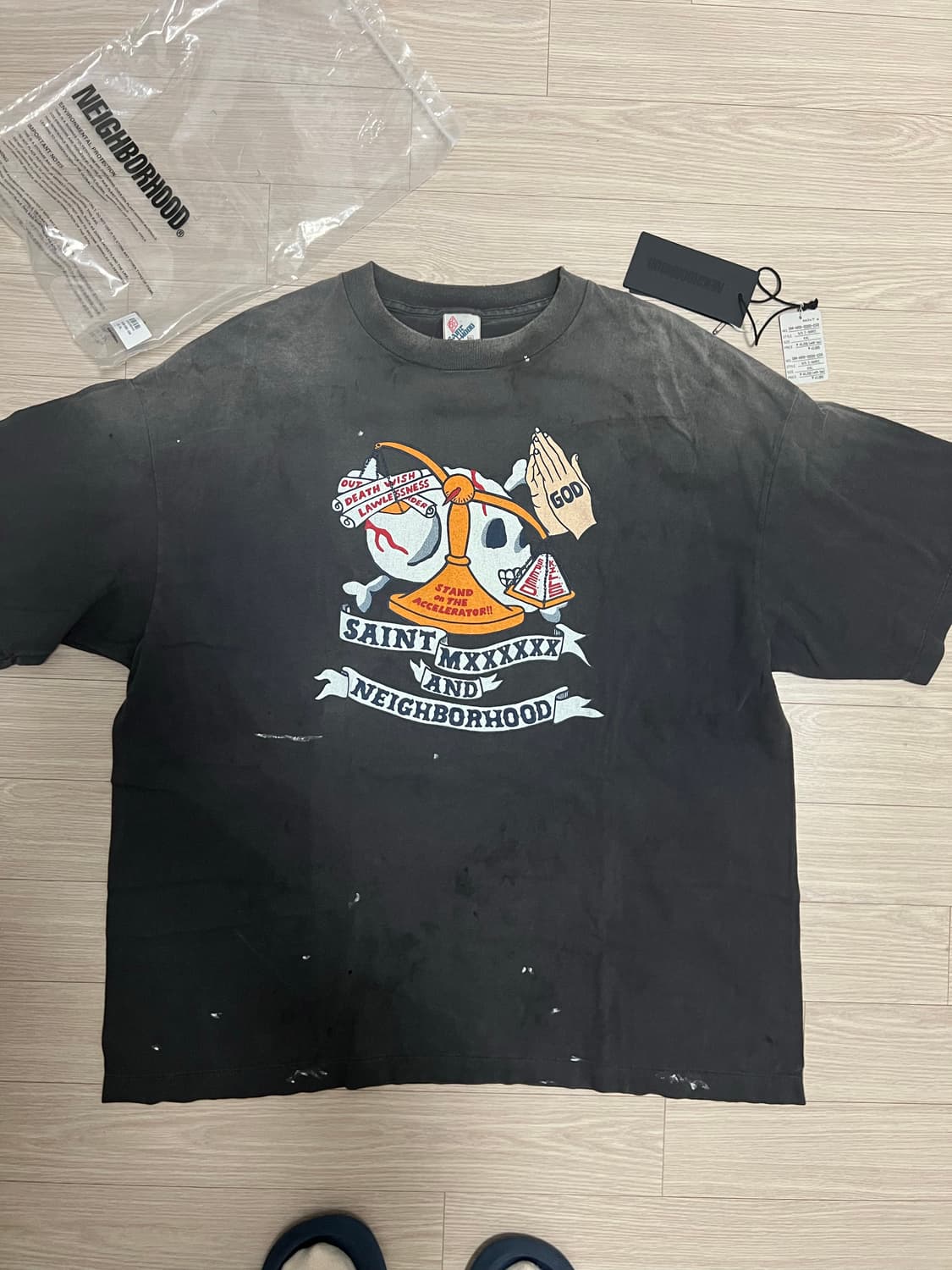 세인트미카엘x네이버후드 반팔 XXL 상품이미지1