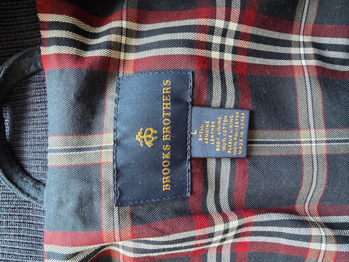브룩스브라더스 네이비 스웨이드 자켓 L 105 상품이미지2