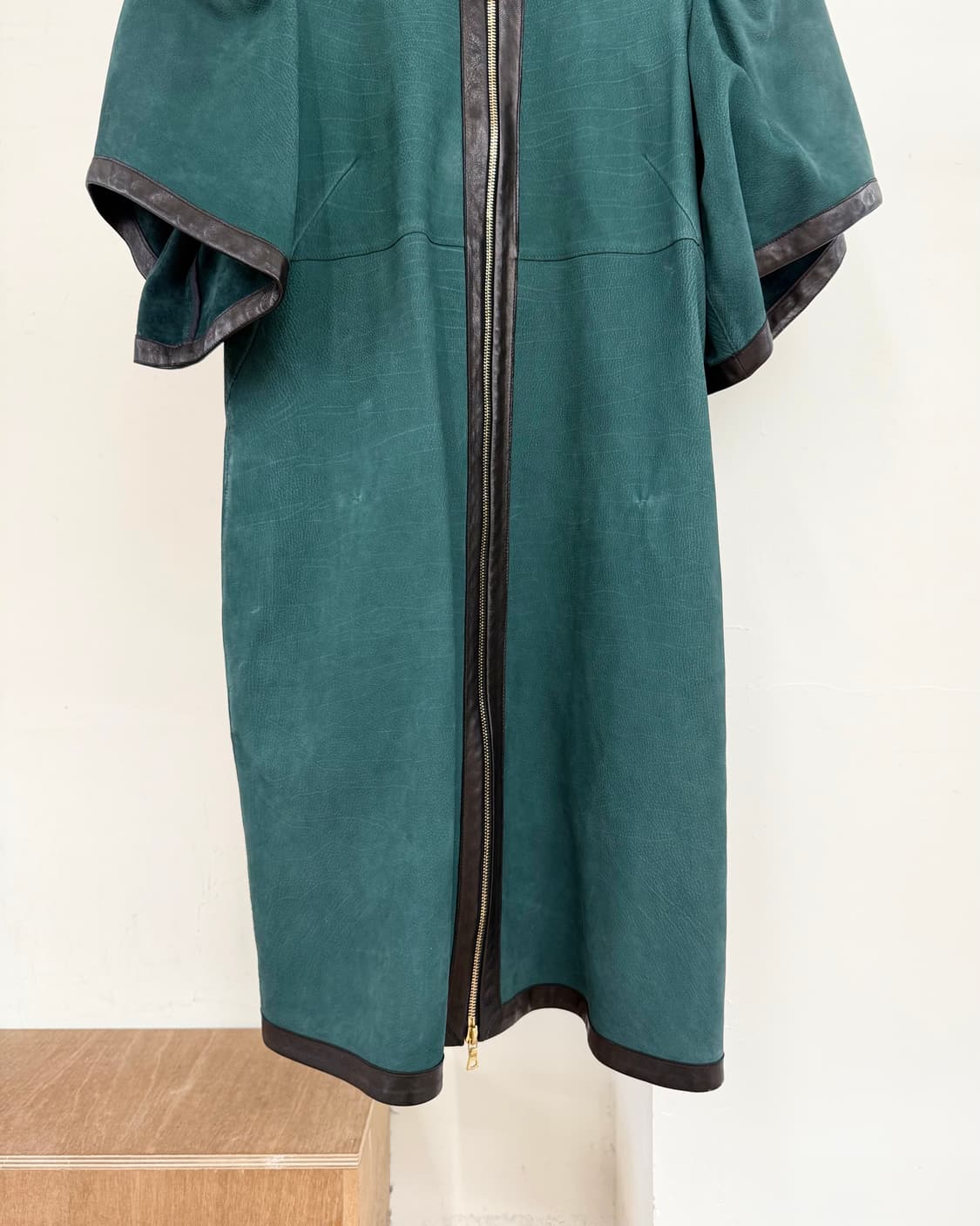 마르니 그린 칼프레더 하프 집업 자켓 상품이미지5