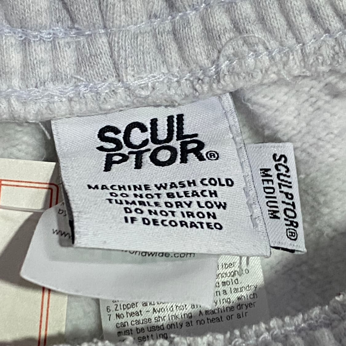 스컬프터 화이트멜란지 스웻 조거 팬츠 B3741 상품이미지4