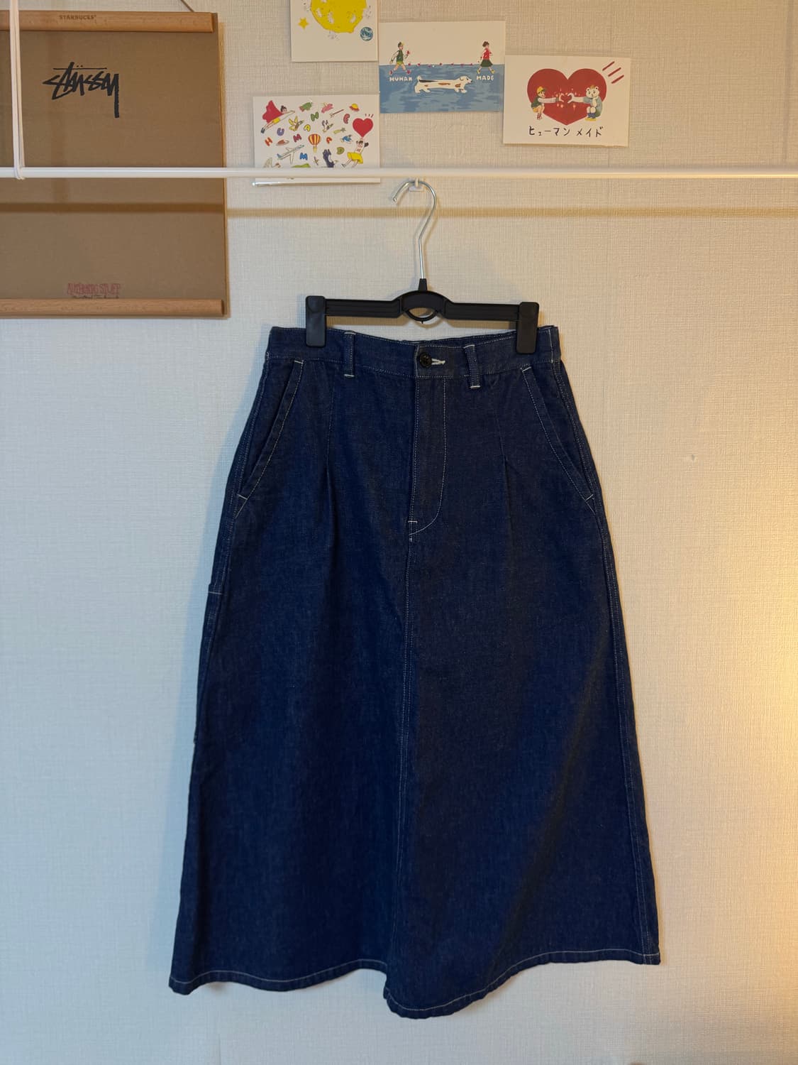 [38]Danton 단톤 데님 롱 스커트 치마 상품이미지3