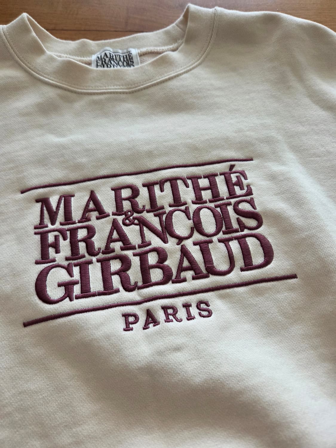 Marithe 마리떼 프랑소와 저버 크롭 맨투맨 상품이미지1