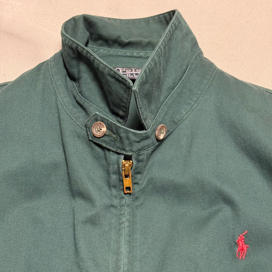 L 폴로랄프로렌 래드 포니 그린 코튼 블루종 자켓 상품이미지5