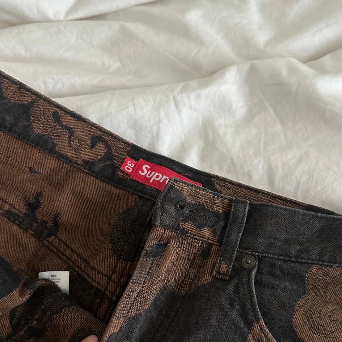 슈프림 블랙 데님 쇼츠 30 상품이미지4