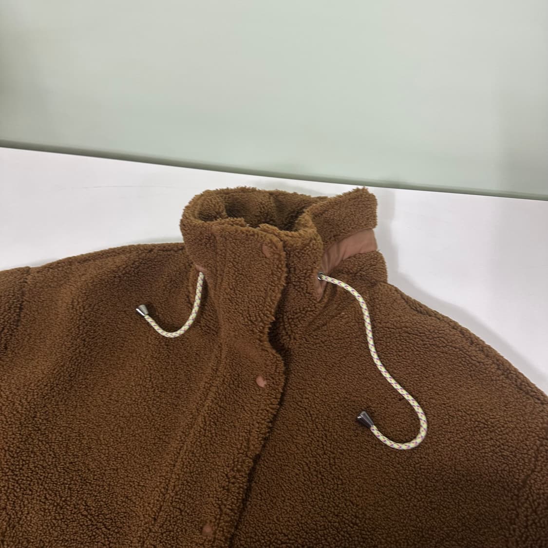 먼FREE 자라 브라운 뽀글이 후리스자켓 상품이미지3