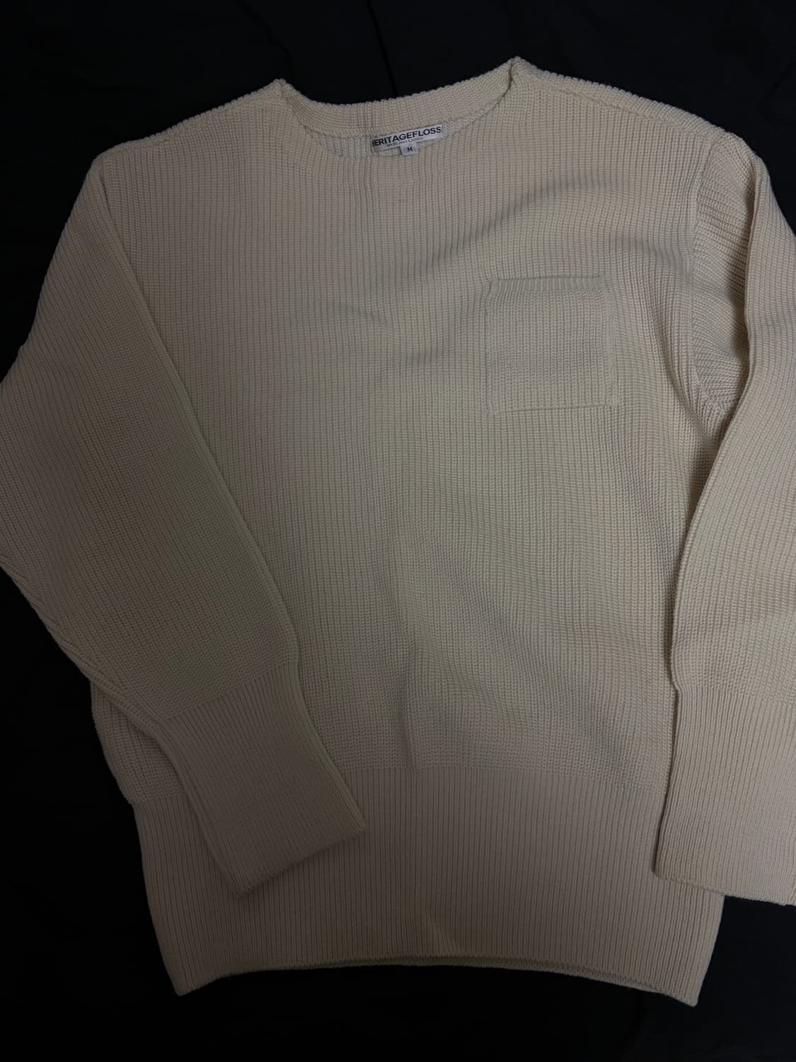 헤리티지플로스 니트 아이보리 M 상품이미지1