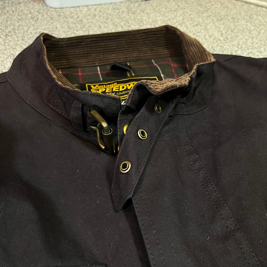 Vintage speedwear 왁스 자켓 상품이미지2