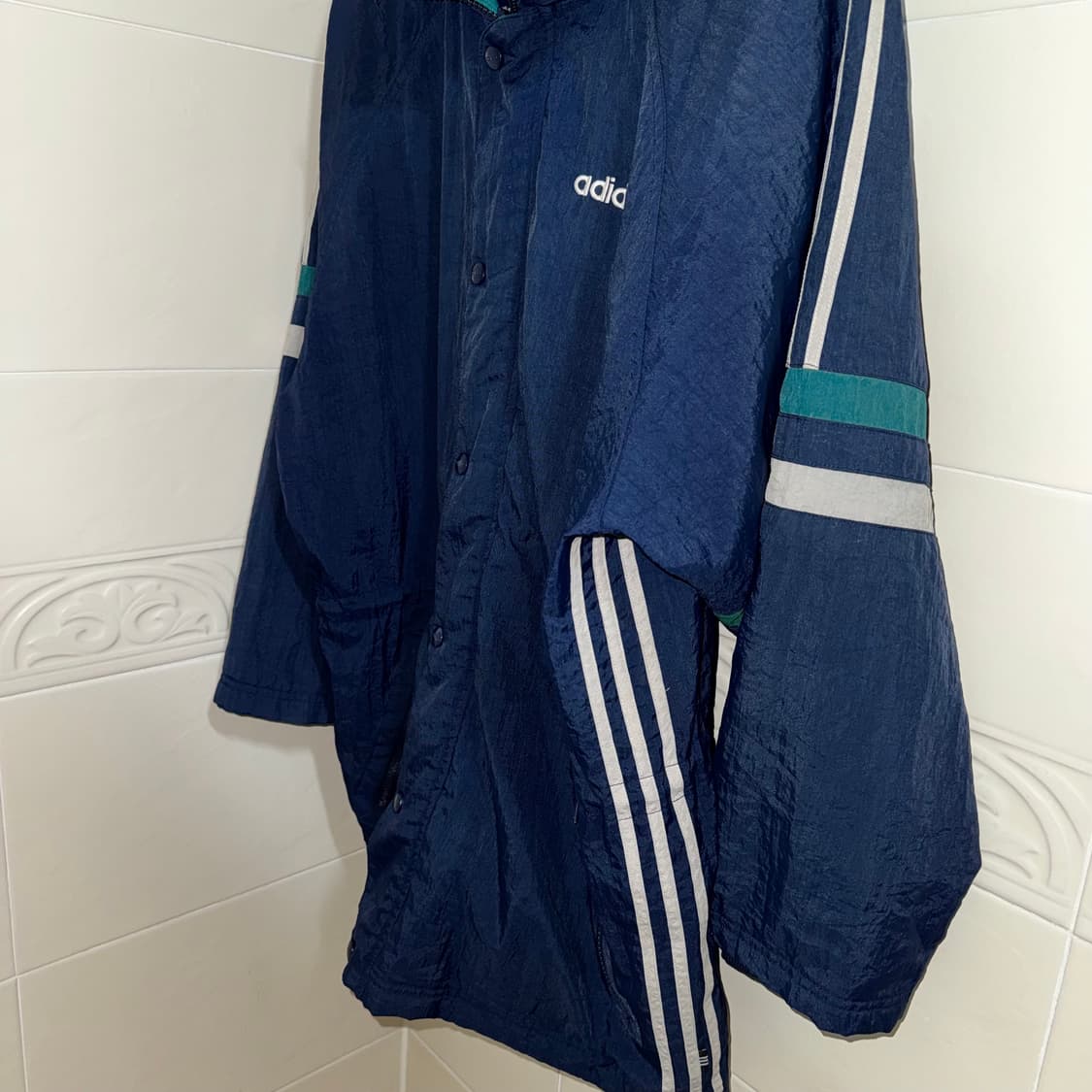 80s 아디다스 올드 삼선 자켓 (L)   상품이미지3