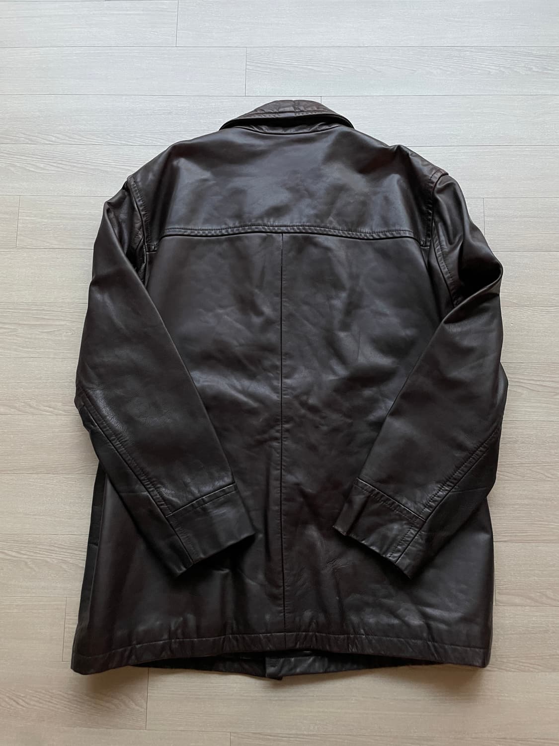 90s 올드갭 레더 카코트 브라운 gap carcoat 상품이미지2