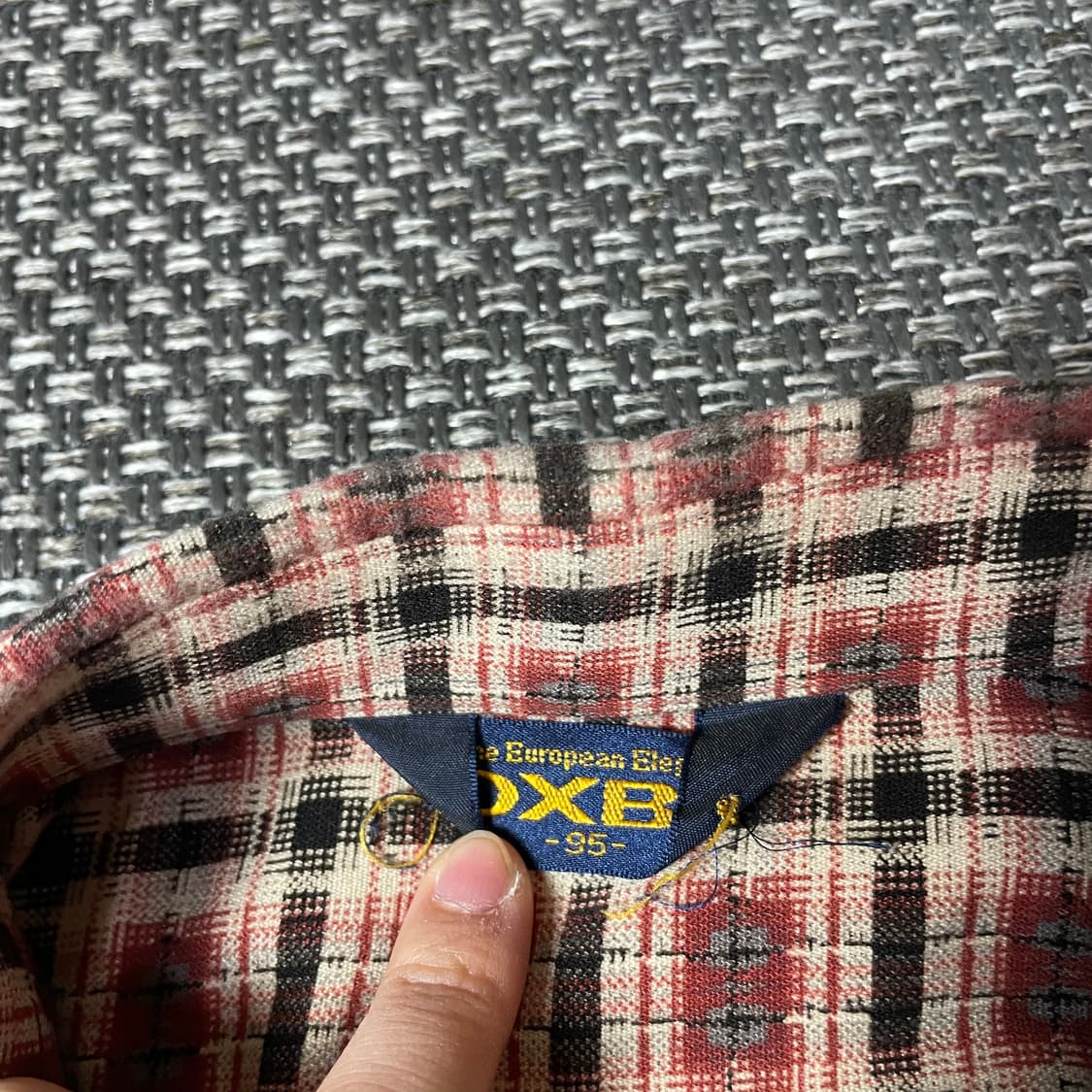 OXBL 빈티지 컬러 패턴 원포켓 긴팔 셔츠 95 상품이미지4