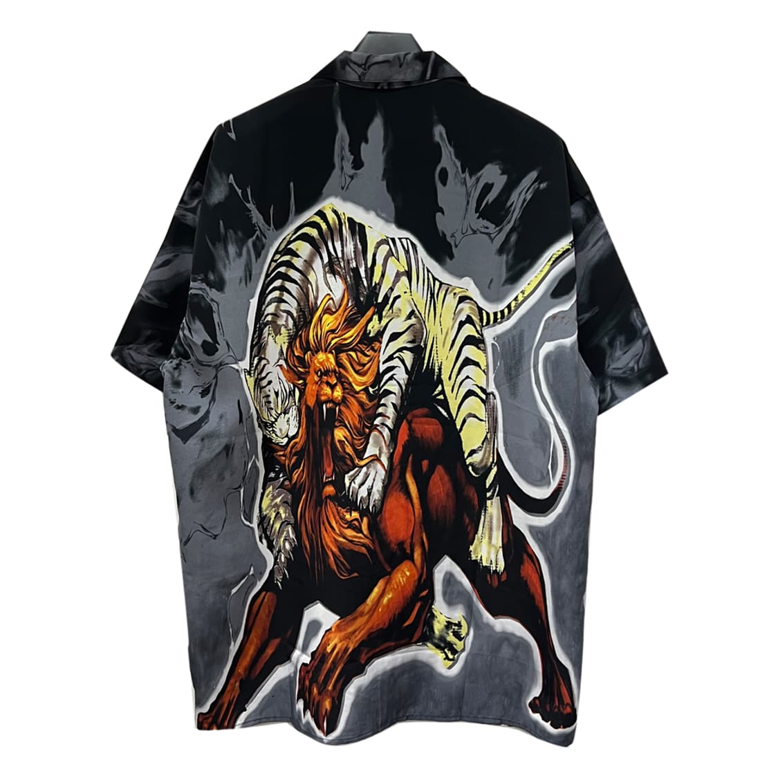 90s Waza Jeans 빈티지 풀프린팅 반팔 셔츠 XL 상품이미지2