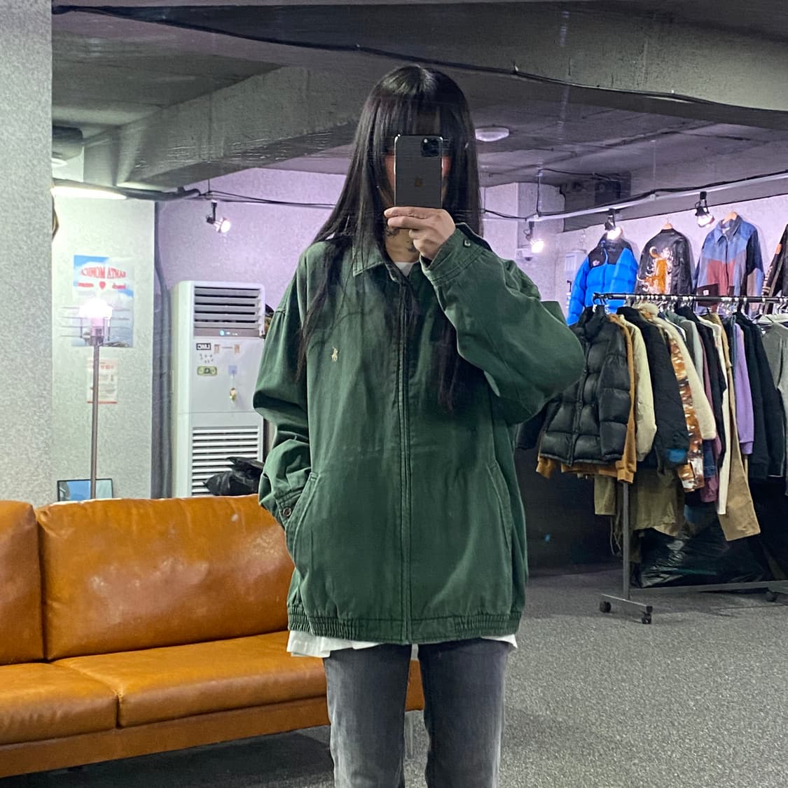 폴로랄프로렌 포니로고 그린스윙탑 블루종자켓  B3995 상품이미지1