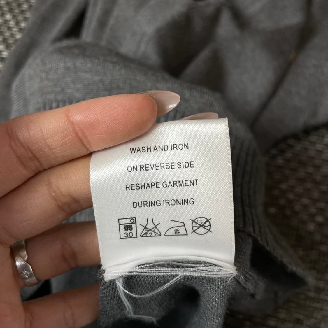 꼼데가르송 그레이 골드와펜 가디건 XL 상품이미지6