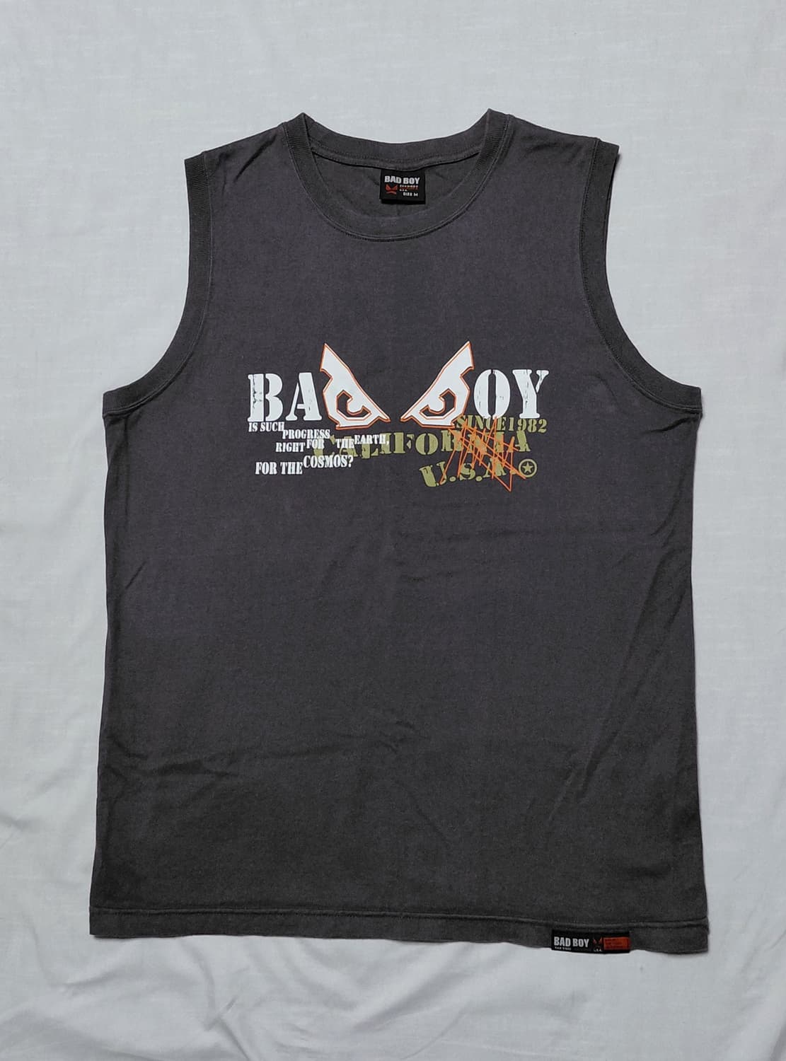 [VINTAGE/M] BAD BOY 배드보이 올드스쿨 그래픽 슬리브리스 상품이미지1