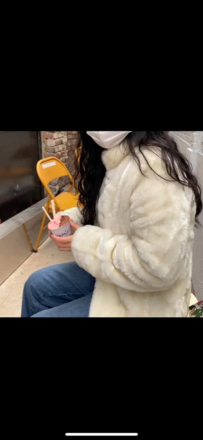 아이보리 퍼자켓 상품이미지3