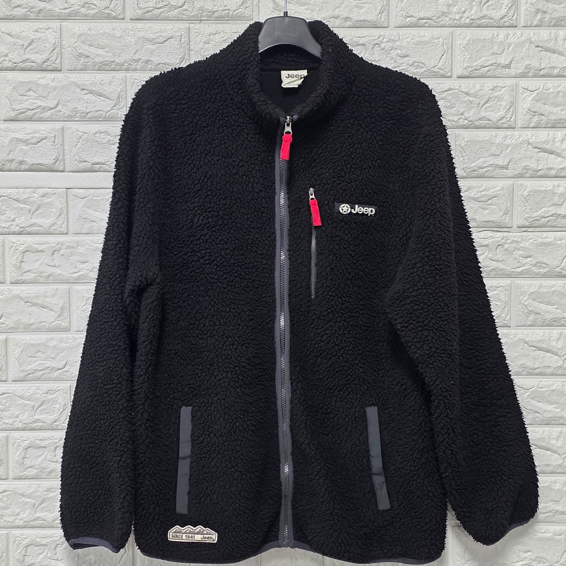 택포_ 20s Jeep 지프 블랙 플리스 집업 XXL 상품이미지1