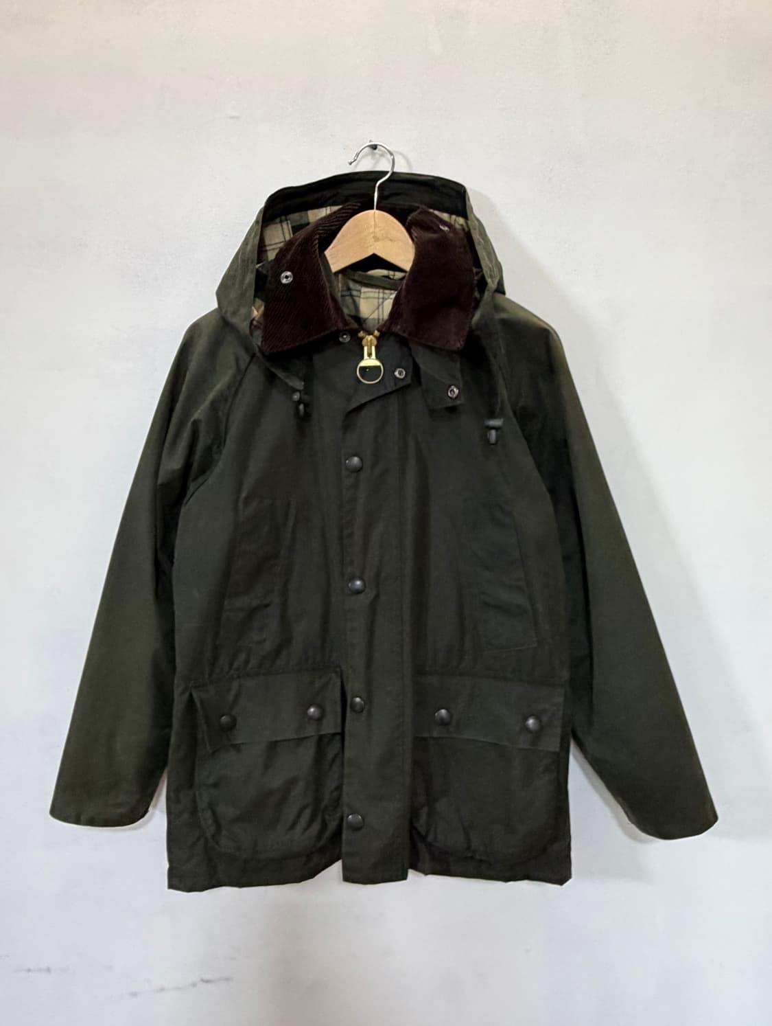 바버 BEDALE 왁스 자켓 (올리브 32) 상품이미지1