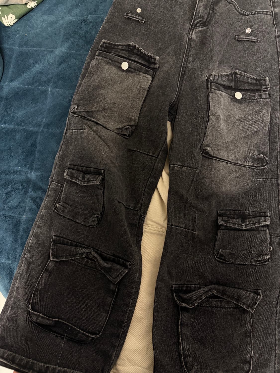 빈티지 검정 청바지 상품이미지2