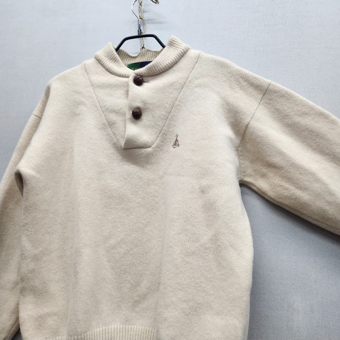 빈폴 로고 버튼 니트 M 상품이미지2