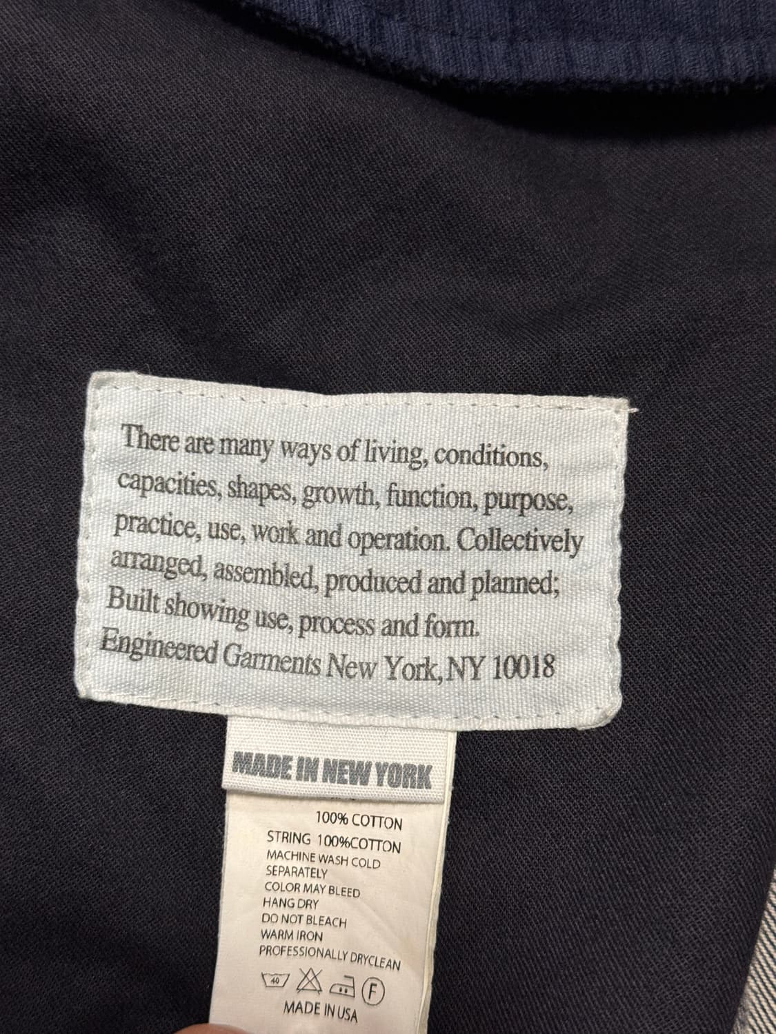 엔지니어드가먼츠 하이랜드 파카 데님 상품이미지6