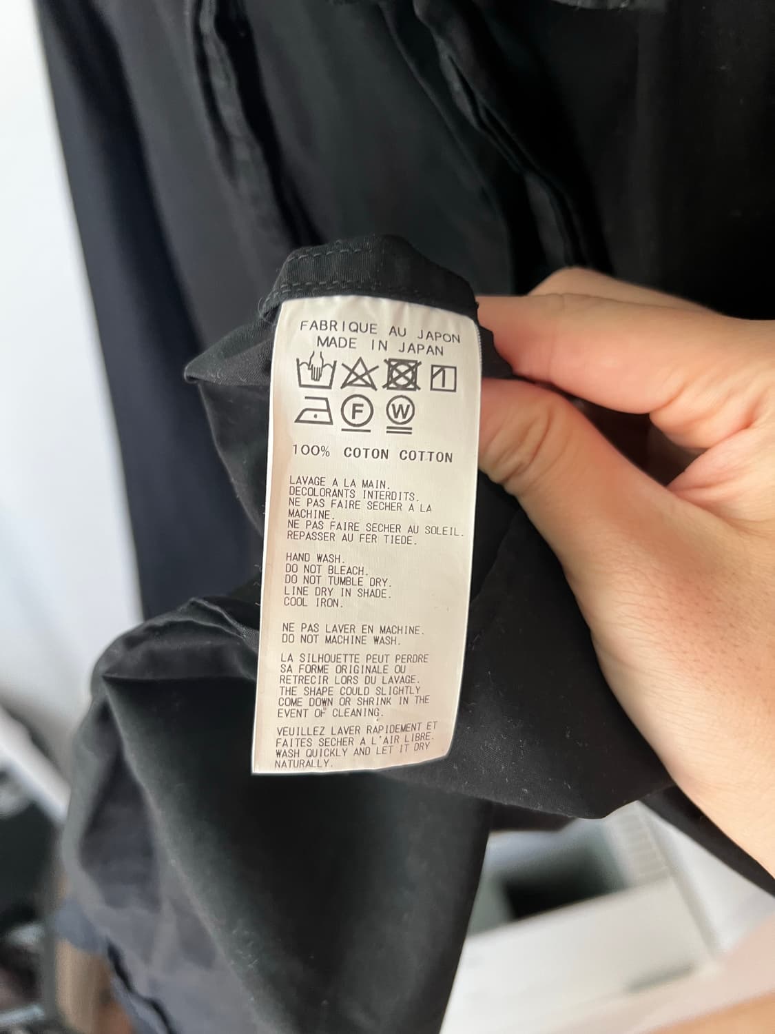 [2] 요지 야마모토 뿌르옴므 코튼 셔츠 상품이미지4