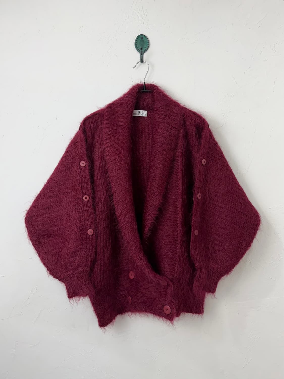 80s 모헤어 돌먼 니트 자켓 상품이미지1