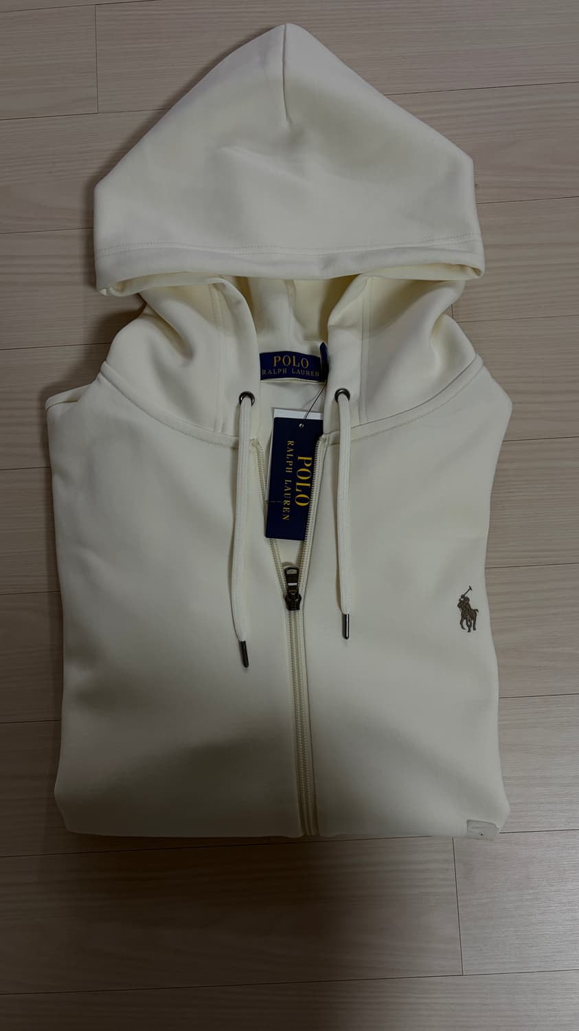 폴로 랄프로렌 더블니트 후드집업 크림 새상품 상품이미지2