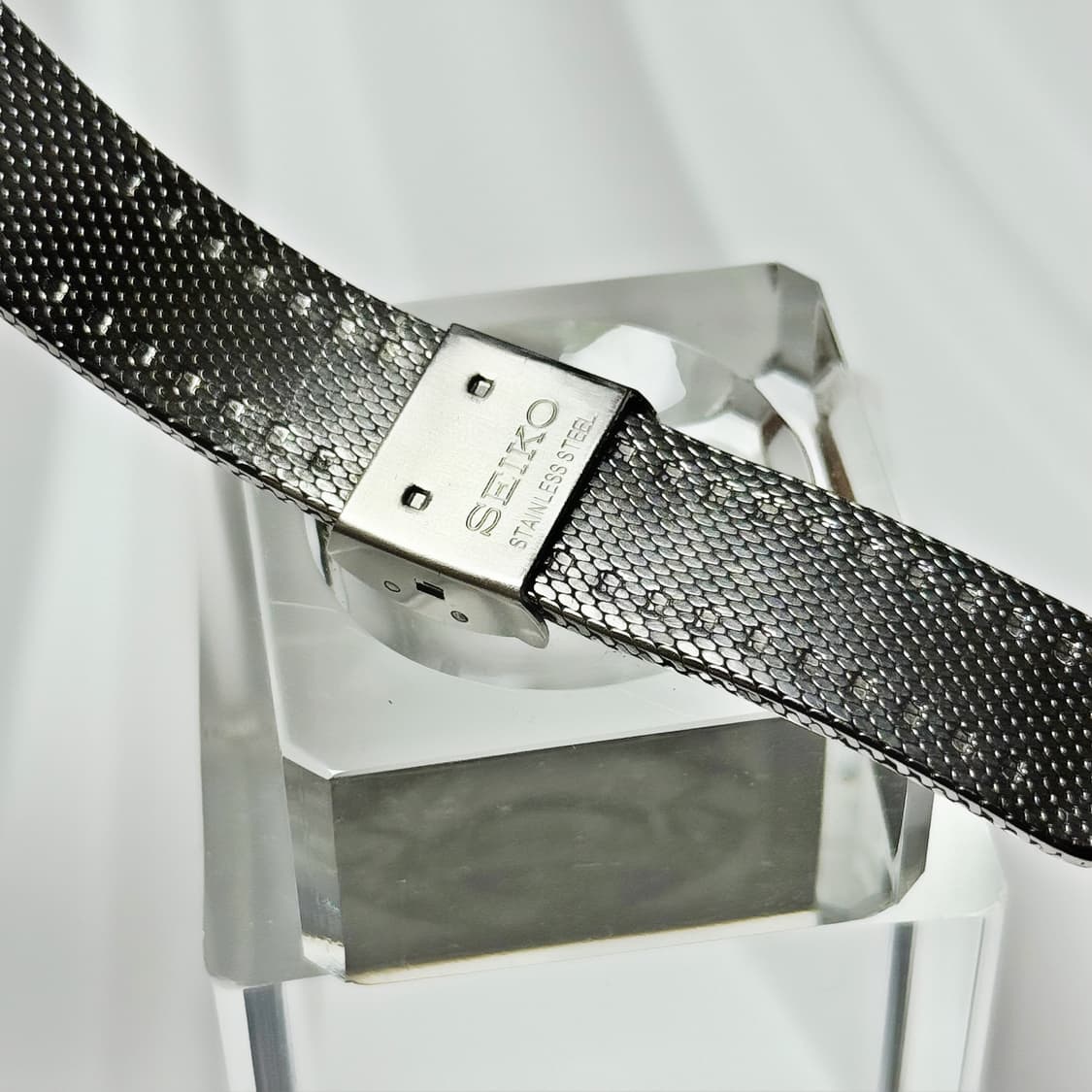 70s80s 빈티지 세이코 샤리오 쿼츠 메쉬 워치 상품이미지9